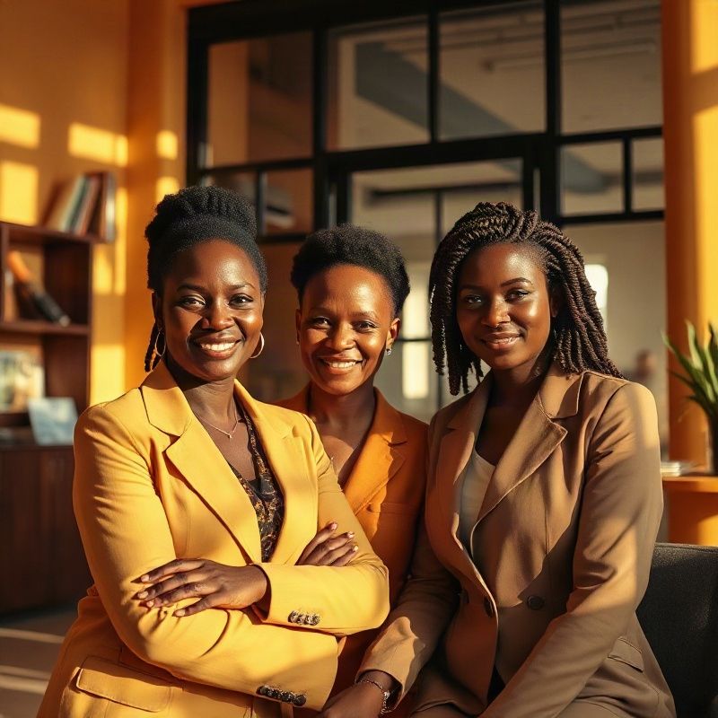 Lumenjmint advisory team in the amber-gold Kenyatta Avenue office